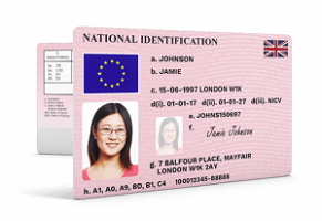 Buy Fake UK national ID card online with BTC