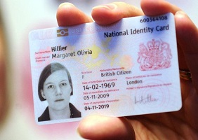 Fake UK ID card for sale