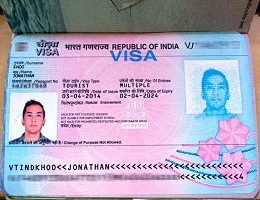 Real travel visa for India website